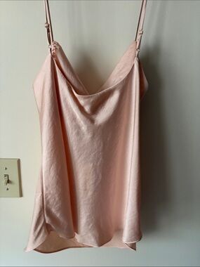 Aritzia silk cami in blush cream NWT